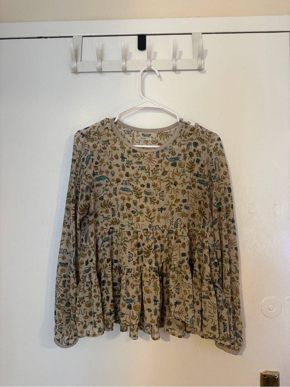 Kimchi Blue Floral Tiered Long-Sleeve Top